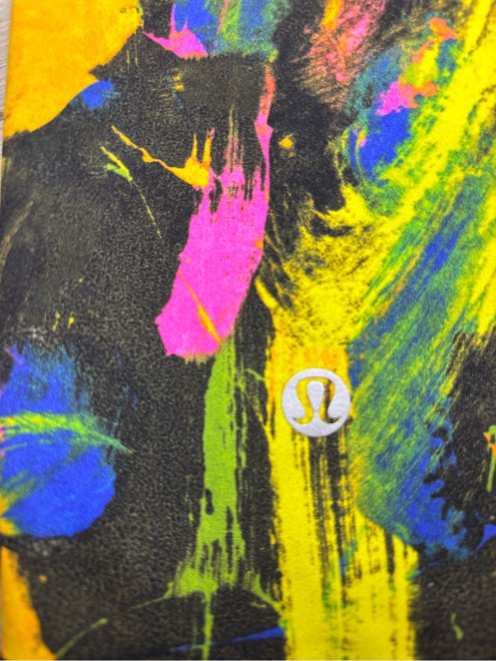 Lululemon Wunder Under / Wunder Train Bike Shorts – Paint Stroke Print Sz 8 - Picture 7 of 9
